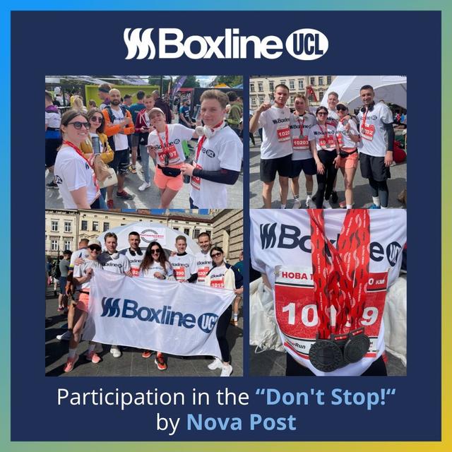 Boxline UCL UA participation in the "Don't Stop" by Nova Post