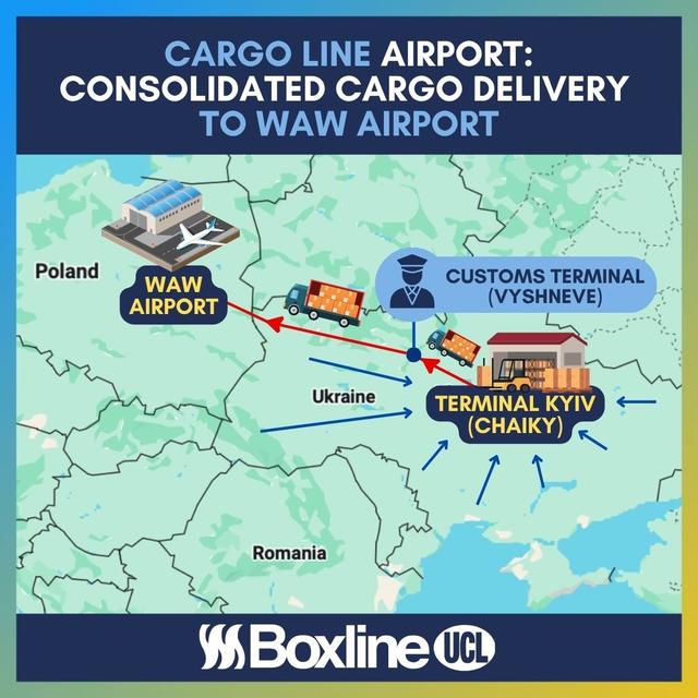 Consolidated road delivery to Warsaw Airport 